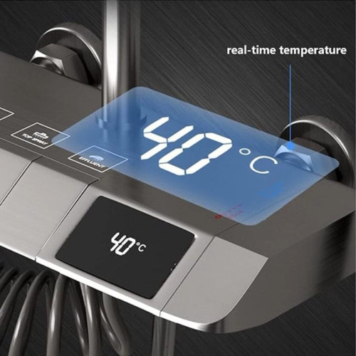 دوش پیانویی با نمایشگر دما