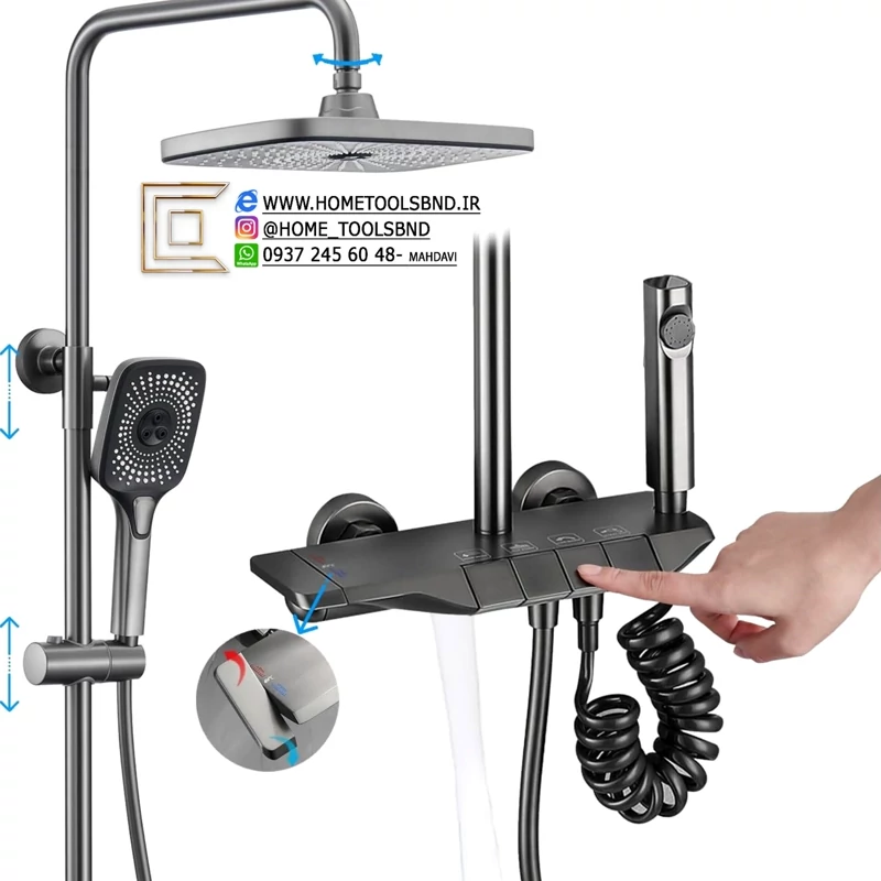 نصب دوش پیانویی پرفشار