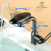 حالتهای پاشش آب شیر روشویی HuaDiao HD-9338