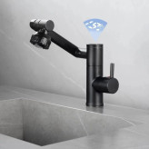 نصب شیر روشویی هوشمند با صفحه دیجیتال