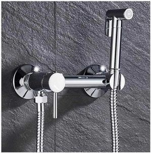 شیر توالت HD-129 نصب شده کنار کاسه توالت