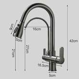 شیر ظرفشویی HD-523 دومنظوره با چرخش 360 درجه