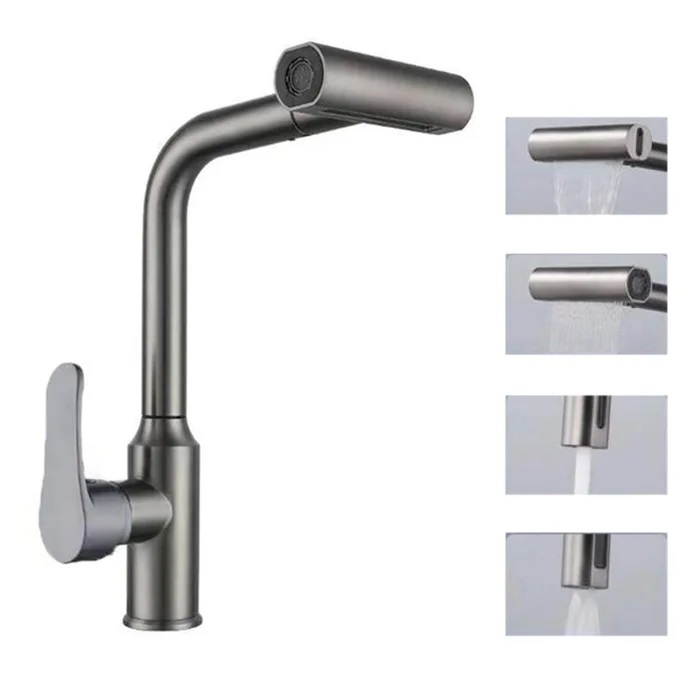 نمای نزدیک کلید تعویض 4 حالت شیر HuaDiao