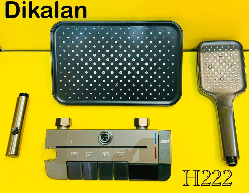 دوش حمام پیانویی دیکالان DKL90832 رنگ دودی