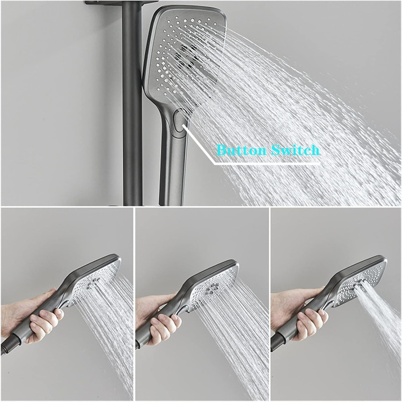 پنل دوش حمام دیجیتال با نمایشگر دمای آب