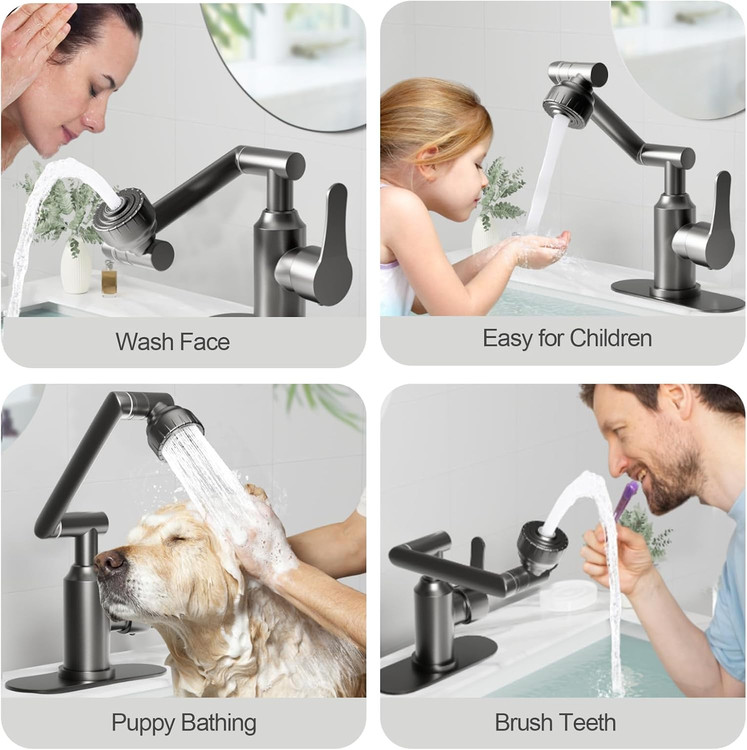 چندین حالت پاشش آب