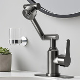 طراحی جمع و جور و فضاساز شیر در دستشویی کوچک