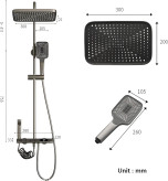 دوش پیانویی با شلنگ مقاوم