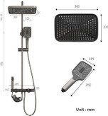 دوش حمام با طراحی پیانویی