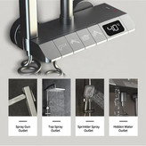 دوش حمام با طراحی پیانویی