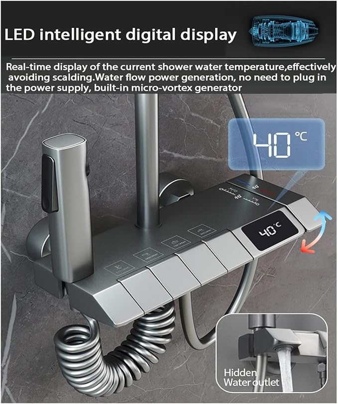 دوش لوکس کنترل‌دما هایشن