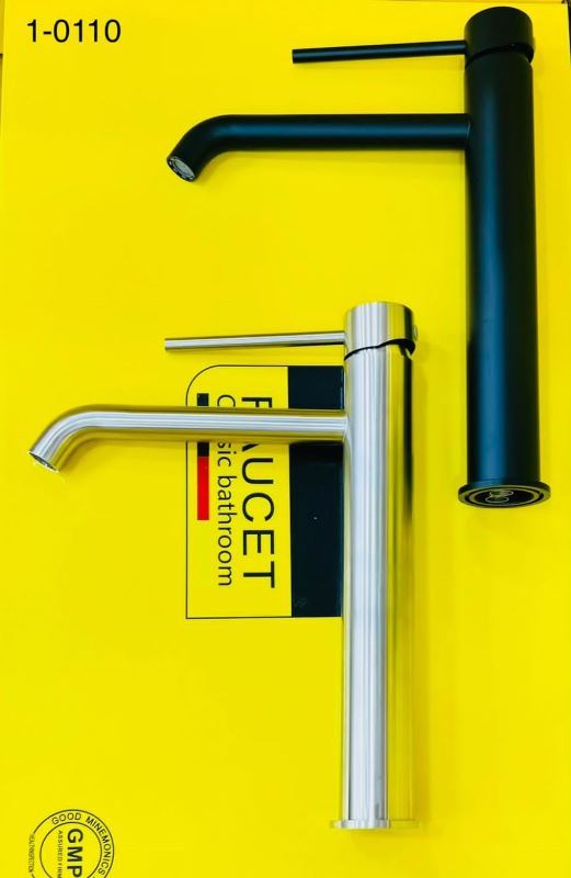 شیر روشویی پایه‌بلند BRIMIX مخصوص روشویی کابینتی