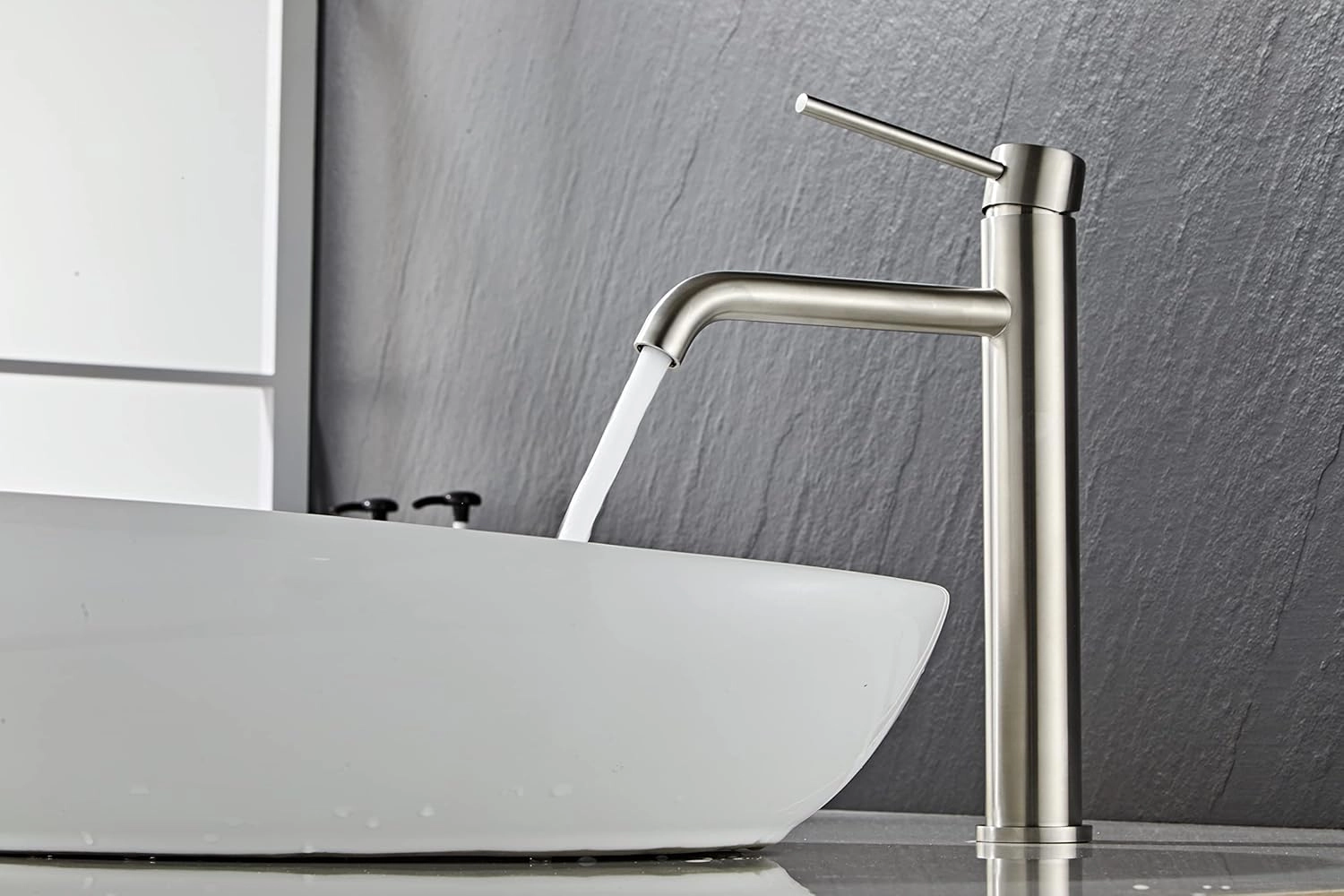 شیر روشویی استیل ضدزنگ پایه‌بلند Brimix