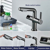 شیر روشویی ارتفاع قابل تنظیم برای سینک کاسهای