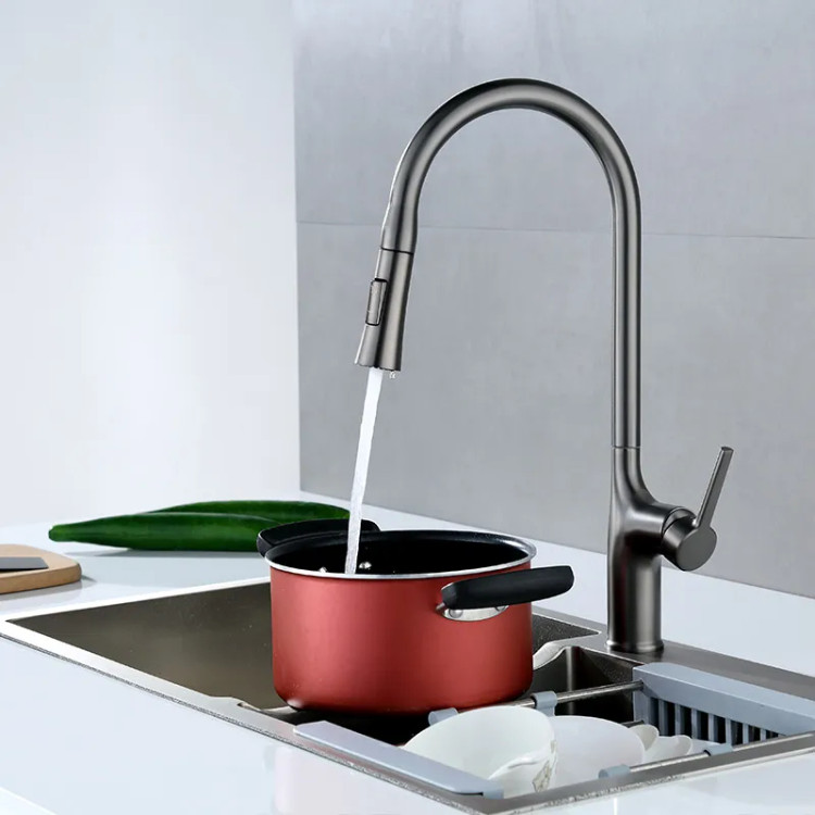 آشپزخانه مدرن با شیر ظرفشویی Hyshin شاوری