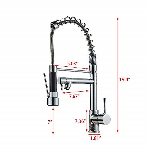 تصویر شلنگ فنری شیر آشپزخانه D60