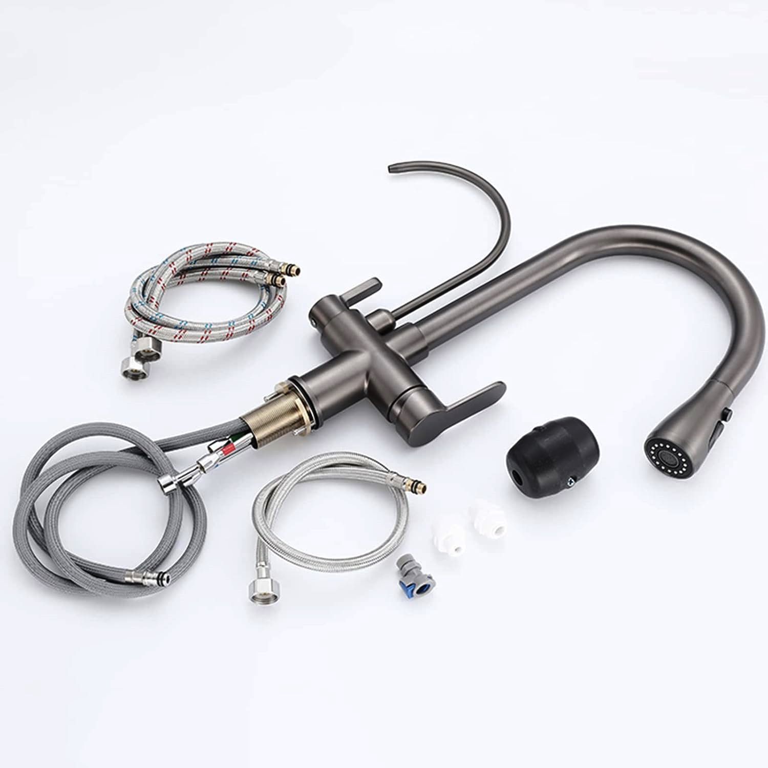 شیر ظرفشویی شاوری + فیلتر – نمای نزدیک سر شیر