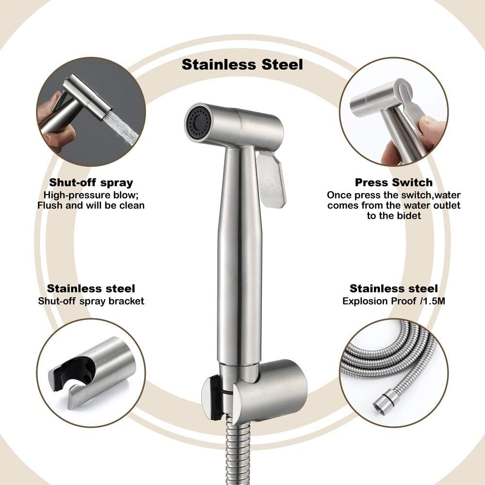 ست شیر شاتاف شلنگ دار برای سرویس بهداشتی