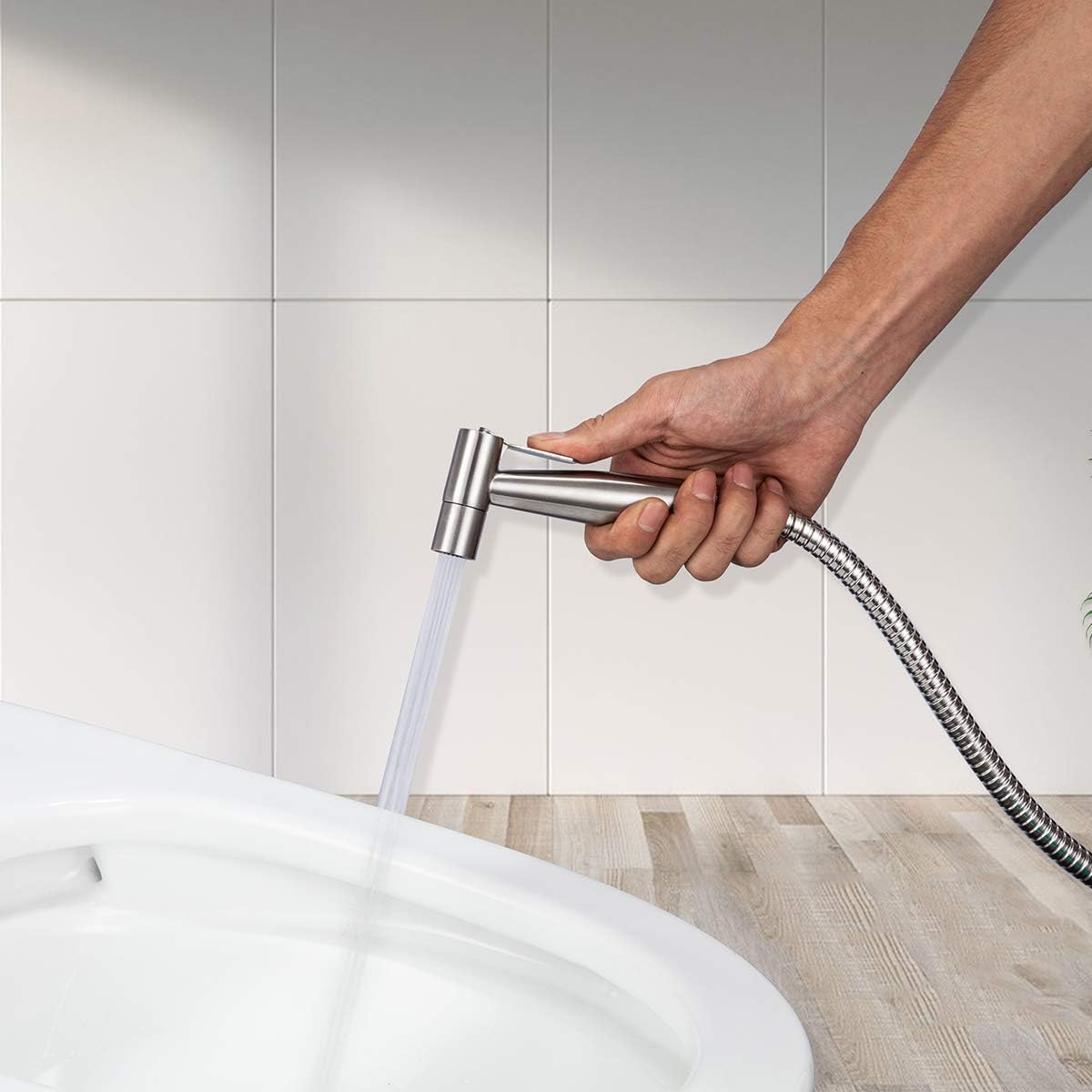 دوش دستی توالت (بیده) با شلنگ فلزی