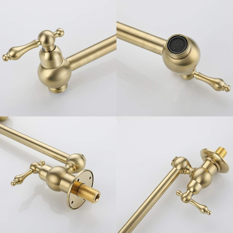 pot filler faucet wall mounted stainless steel