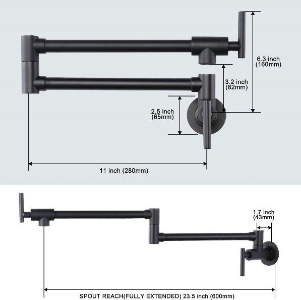شیر قابلمهپرکن مدرن با بازوی تاشو