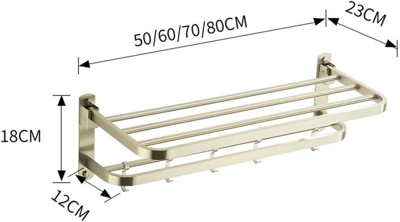 رختآویز تاشو دیواری استیل مقاوم در برابر رطوبت