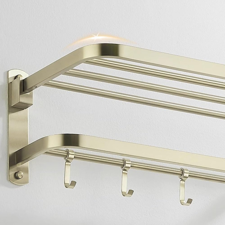 آویز حوله تاشو حمام با طراحی مینیمال