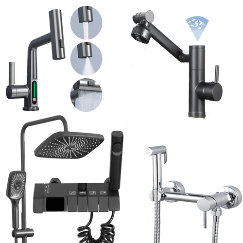 تصویر پک لوکس شیرآلات دیجیتال چهار عددی