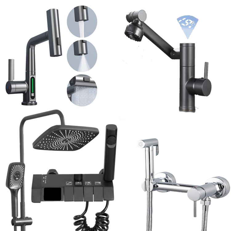 تصویر پک لوکس شیرآلات دیجیتال چهار عددی