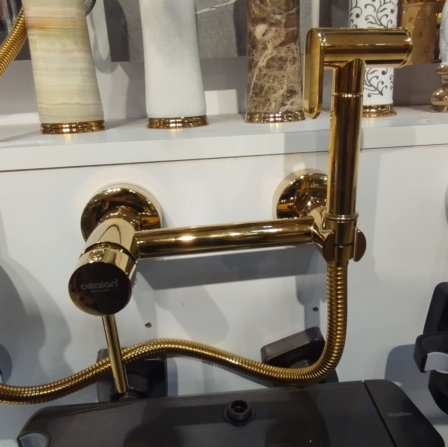 شیر توالت سرد و گرم با آبکاری براق