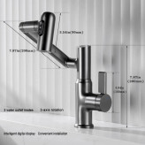 شیر چرخشی روشویی سه حالت پاشش