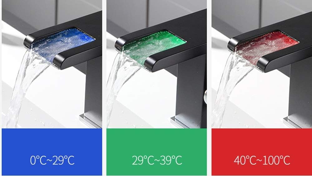 شیر روشویی چراغ‌دار با نور رنگی برای سرویس