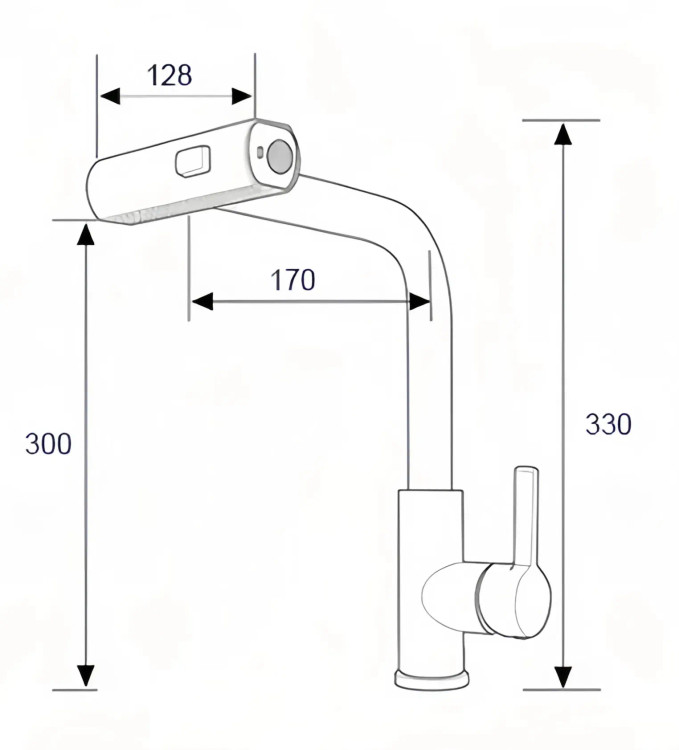 شیر روشویی چرخشی 360 درجه مدل HD405