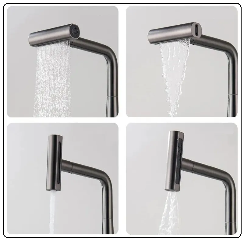 تصویر پک سه‌تایی شیرآلات VIP رنگ دودی