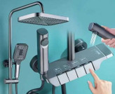 دوش پیانویی دیجیتال مشکی لوکس