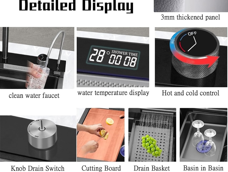 سینک ظرفشویی هوشمند با کیفیت ساخت بالا و دوام طولانی