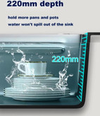 سینک ظرفشویی هوشمند HuaDiao ۷۵ سانت با نمایشگر دیجیتال و ۵ کلید کنترل