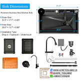 سینک ظرفشویی هوشمند پیانویی ۷ کلید HuaDiao با نمایشگر دیجیتال