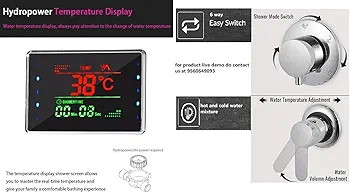 دوش هوشمند SmartHydro Touch نصب شده در حمام