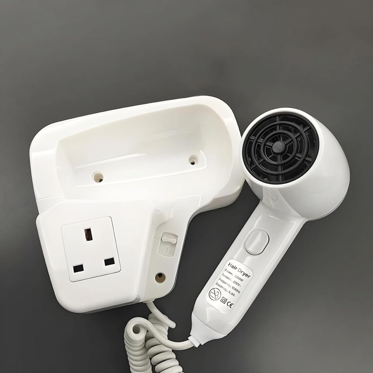 سشوار دیواری ضدآب مخصوص هتل و خانه لوکس