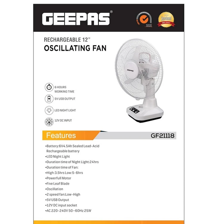 پنکه USB قابل شارژ برای مسافرت و فضای باز