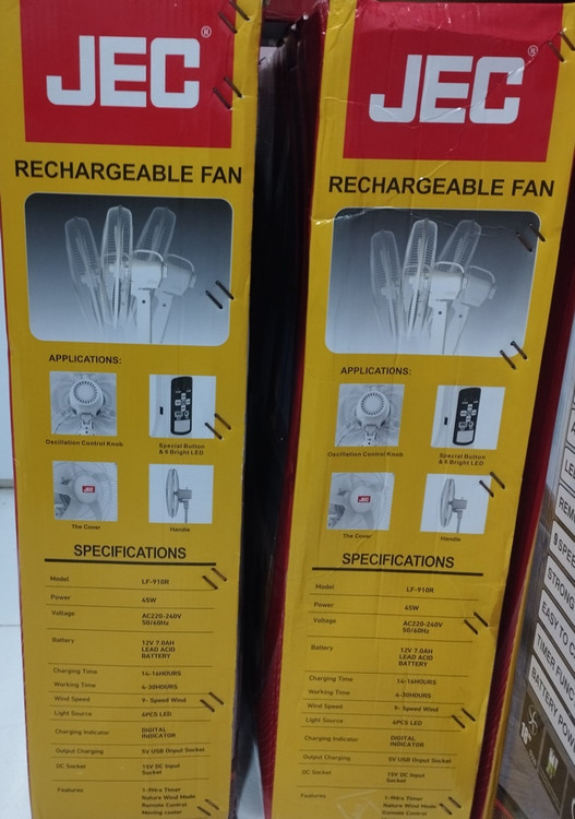 پنکه چندکاره AC/DC قابل حمل رومیزی و ایستاده