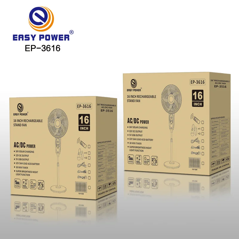 پنکه خورشیدی با نور LED و قابلیت حمل آسان