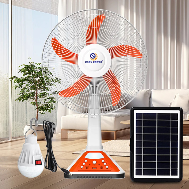 پنکه چندمنظوره با باتری طولانی و عملکرد خورشیدی