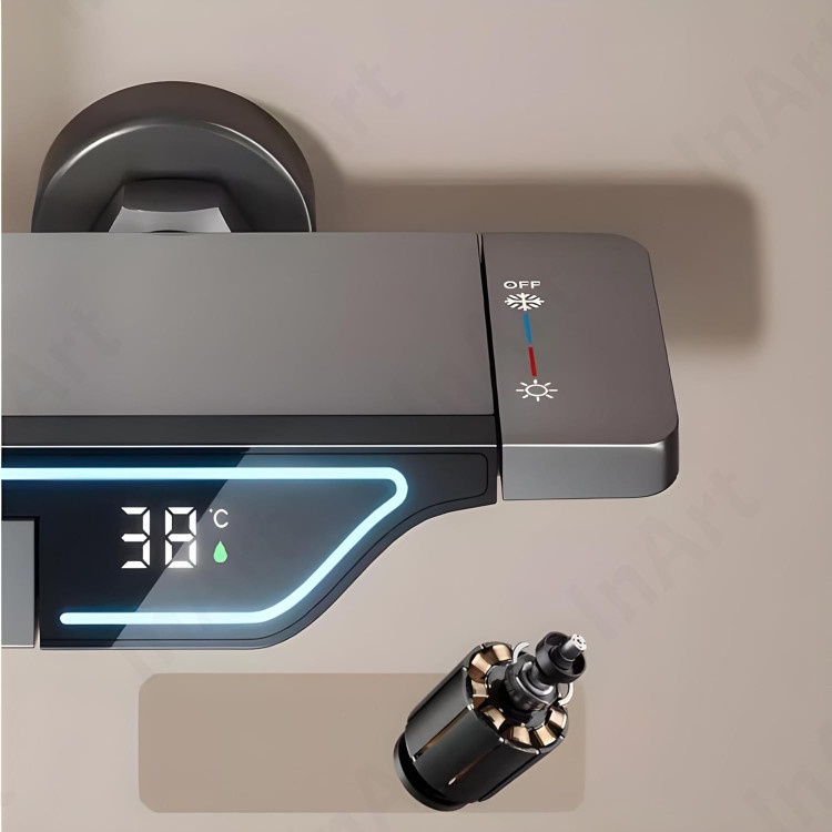 کنترل پیانویی دوش حمام هوشمند