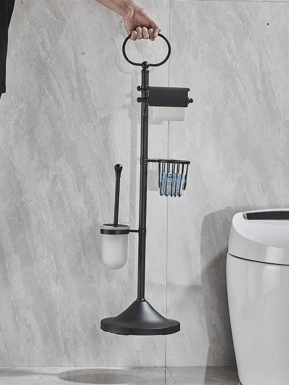 برس توالت ایستاده با دسته بلند و کروم براق