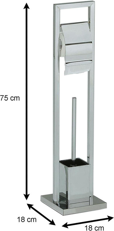 جا دستمال توالت و برس توالت ایستاده فلزی