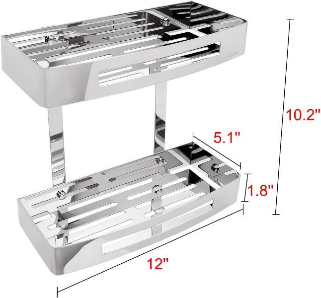 نصب آسان قفسه دو طبقه حمام