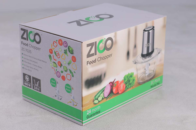 نمای بالای خردکن ZC-7025 با درب شفاف