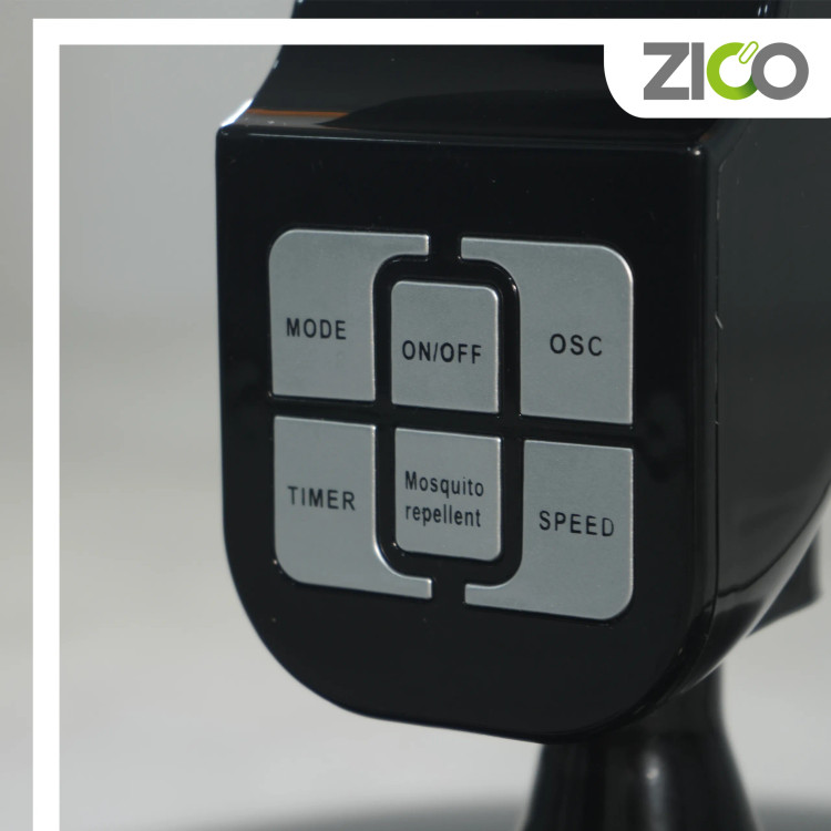 پنکه ۳ کاره زیکو در حالت ایستاده با ارتفاع حداکثری برای فضاهای بزرگ